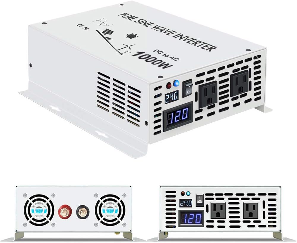 1500W Pure Sine Wave Power Inverter 12VDC to 120VAC I840402