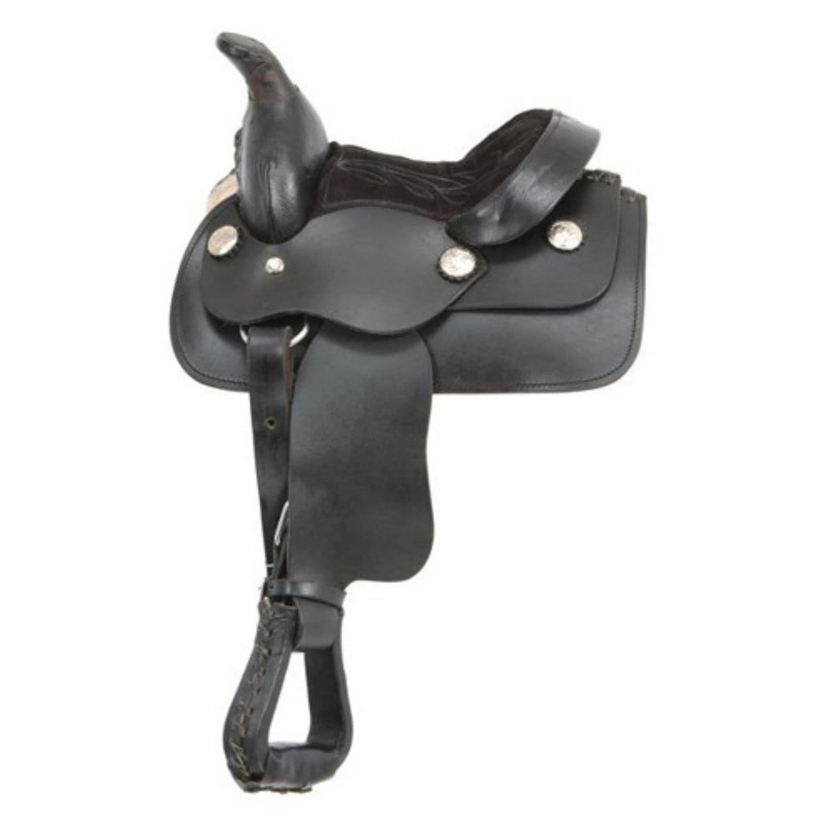 Black Miniature Western Saddle B47110