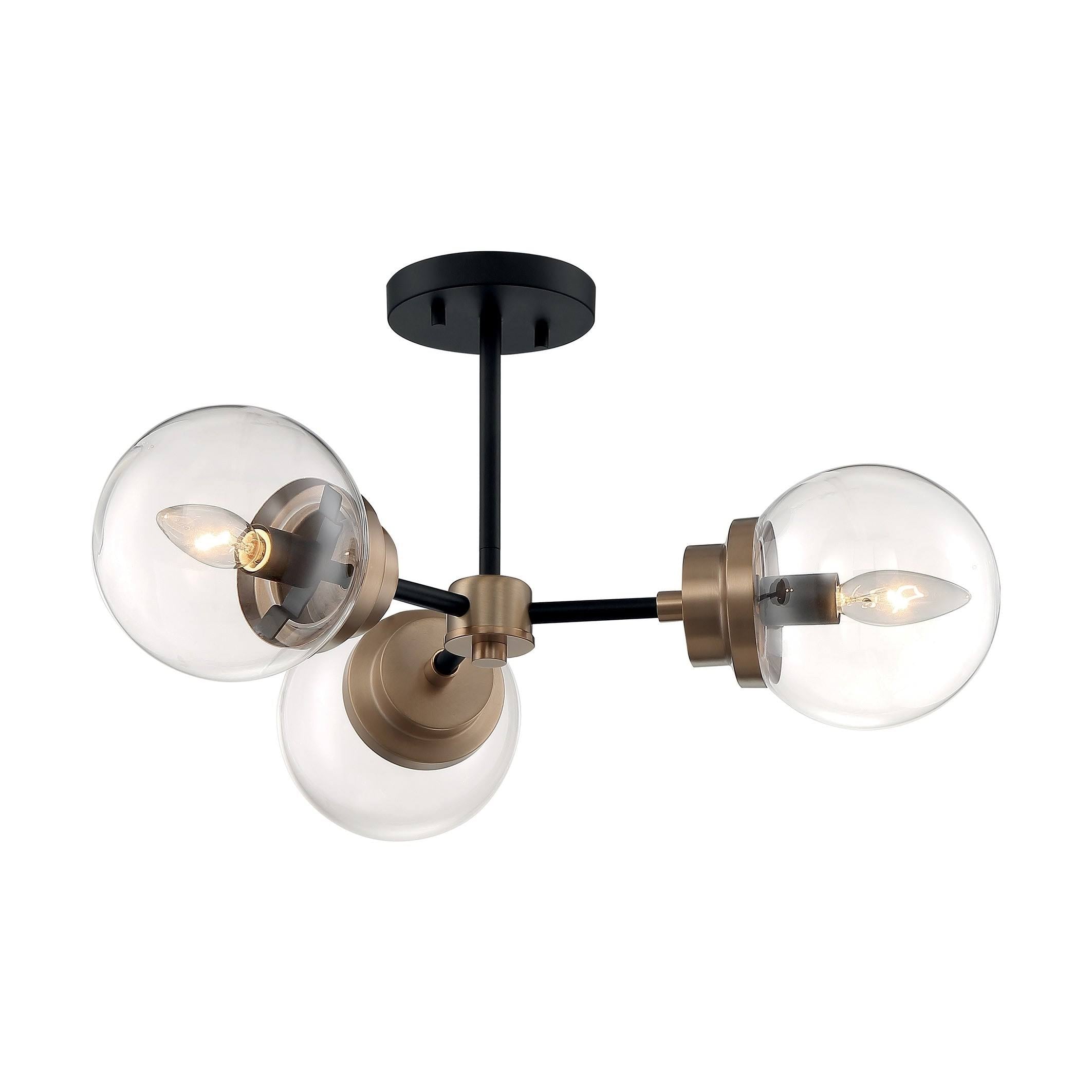 3 Light Semi-Flush Mount Matte X8229