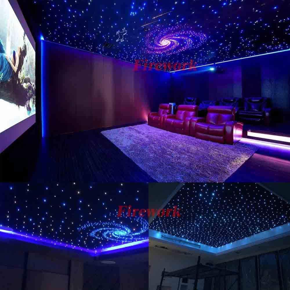 Bluetooth RGBW LED Fiber Optic Star Ceiling Light Kit 460pcs 9.8ft W947721