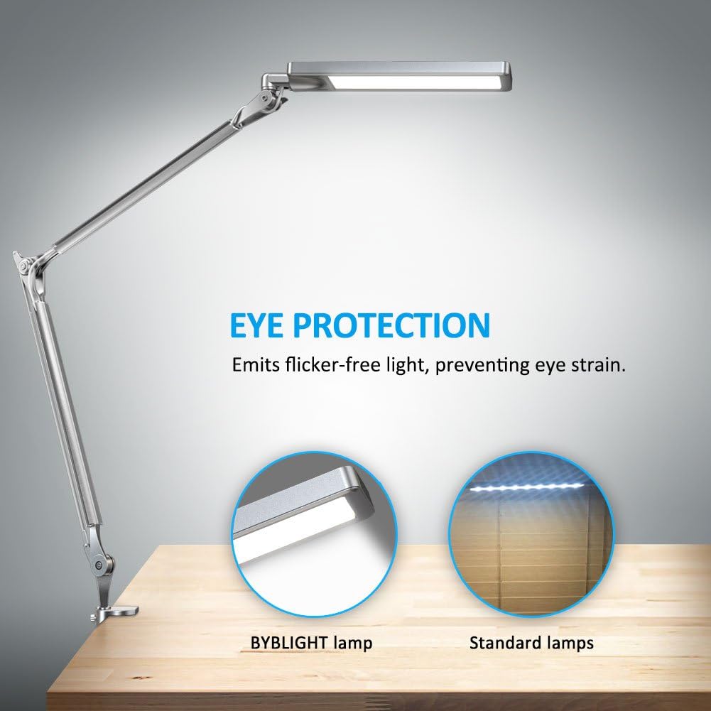 Metal Architect LED Desk Lamp with Clamp C80494