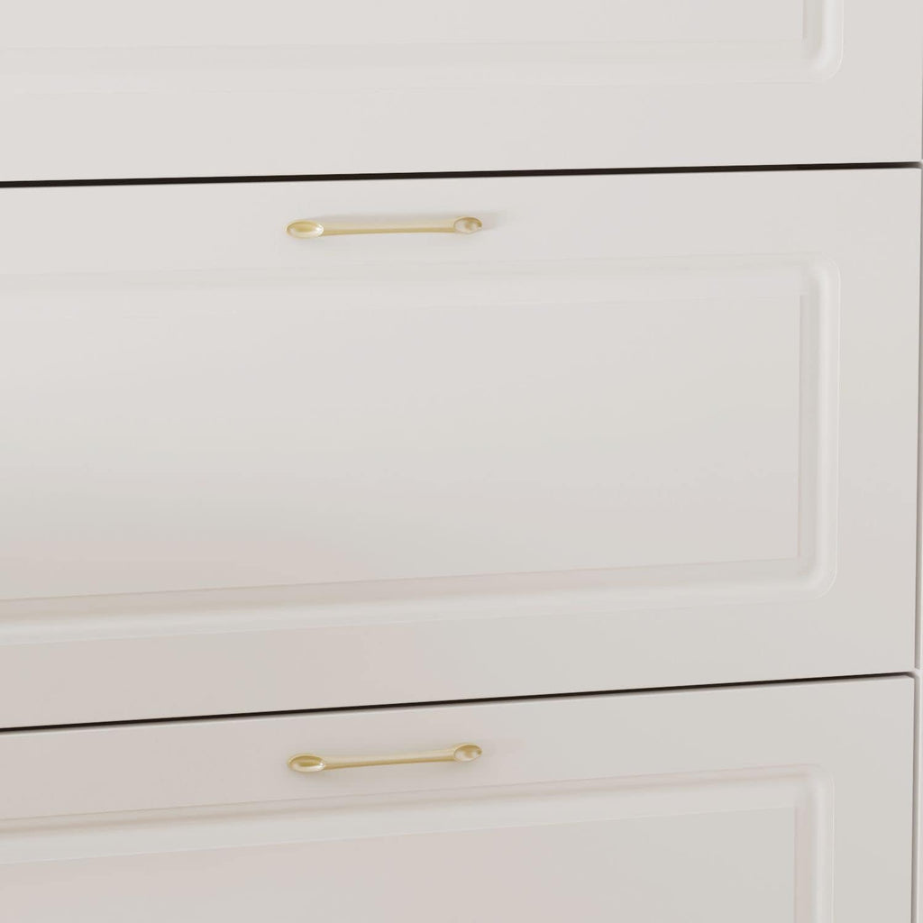 White-Walnut 3 Compartment Shoe Storage Cabinet with Locker P428910
