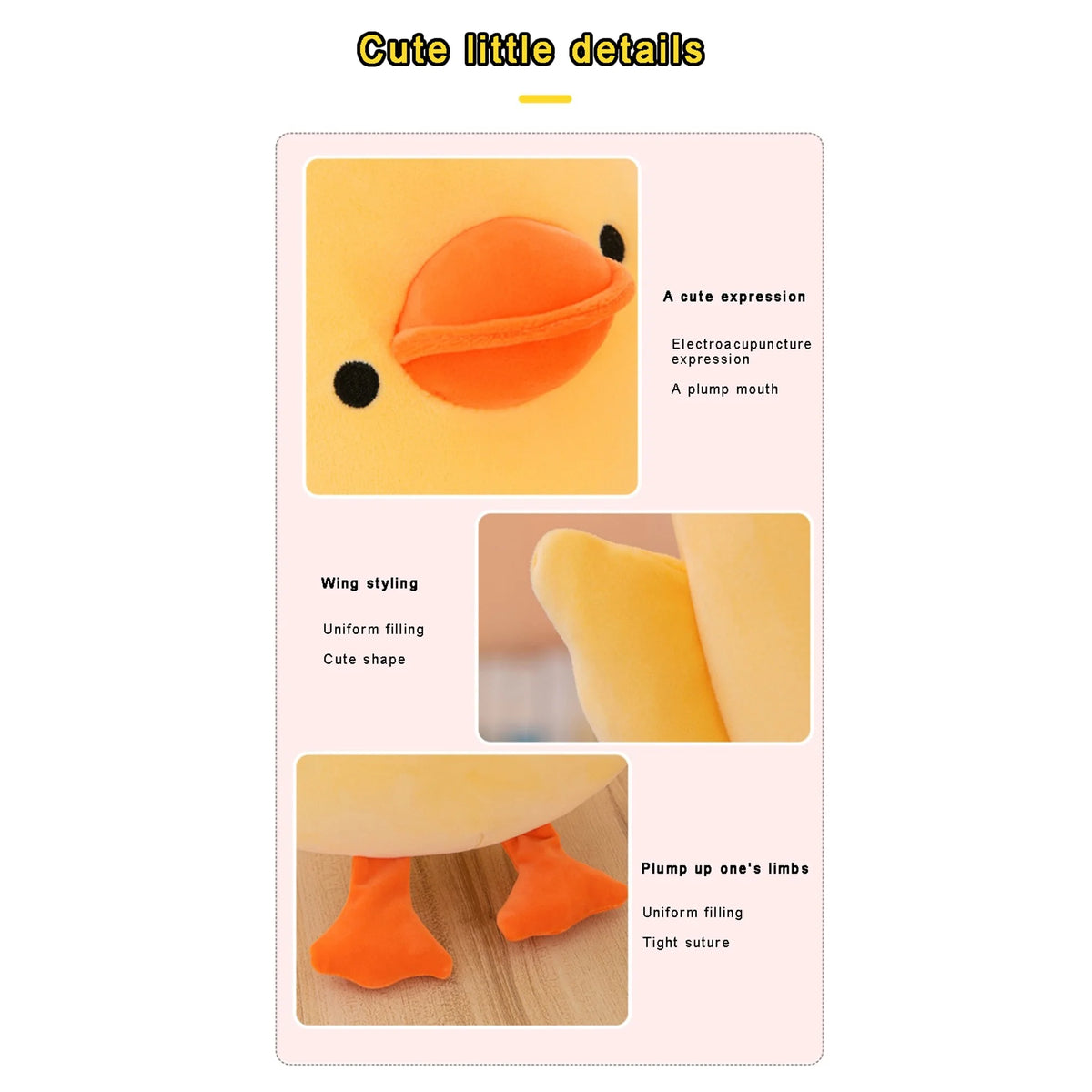 Cartoon Duck Stuffed Plush Doll Soft Pillow Toy P452