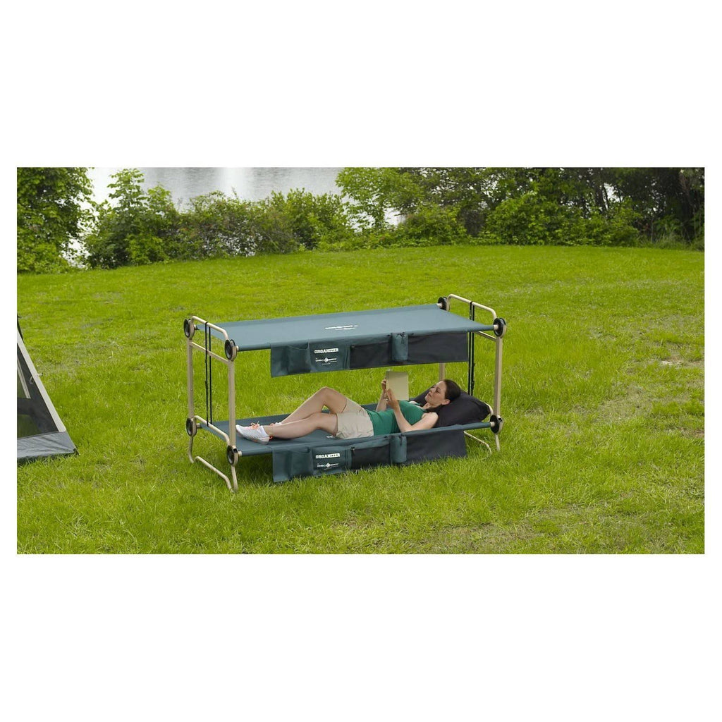 CamOBunk Large with 2 Organizers Cabinets - Green - Camping P6997