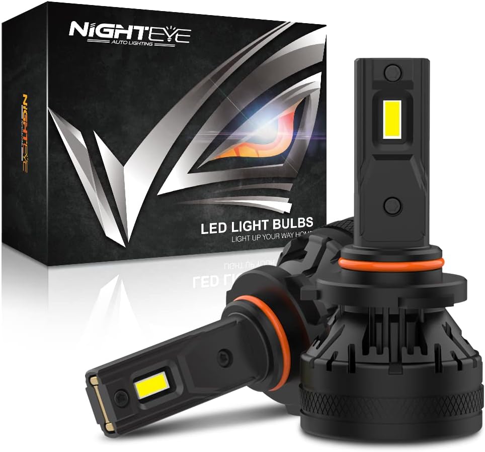 9006 HB4 LED Headlight Bulbs, 22000LM 120W, High and Low Beam Conversion Kit, 6500K Cool White, IP68 Waterproof, Pack of 2 T340671