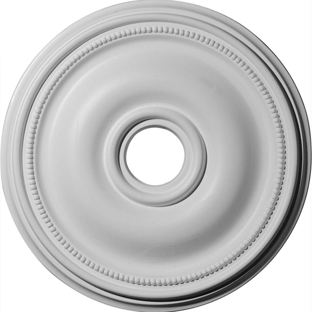 18 1/8x22OD x 3 3/4x22ID x 1 1/8x22P Hand-Painted Brushed Mahogany Ceiling Medallion E516