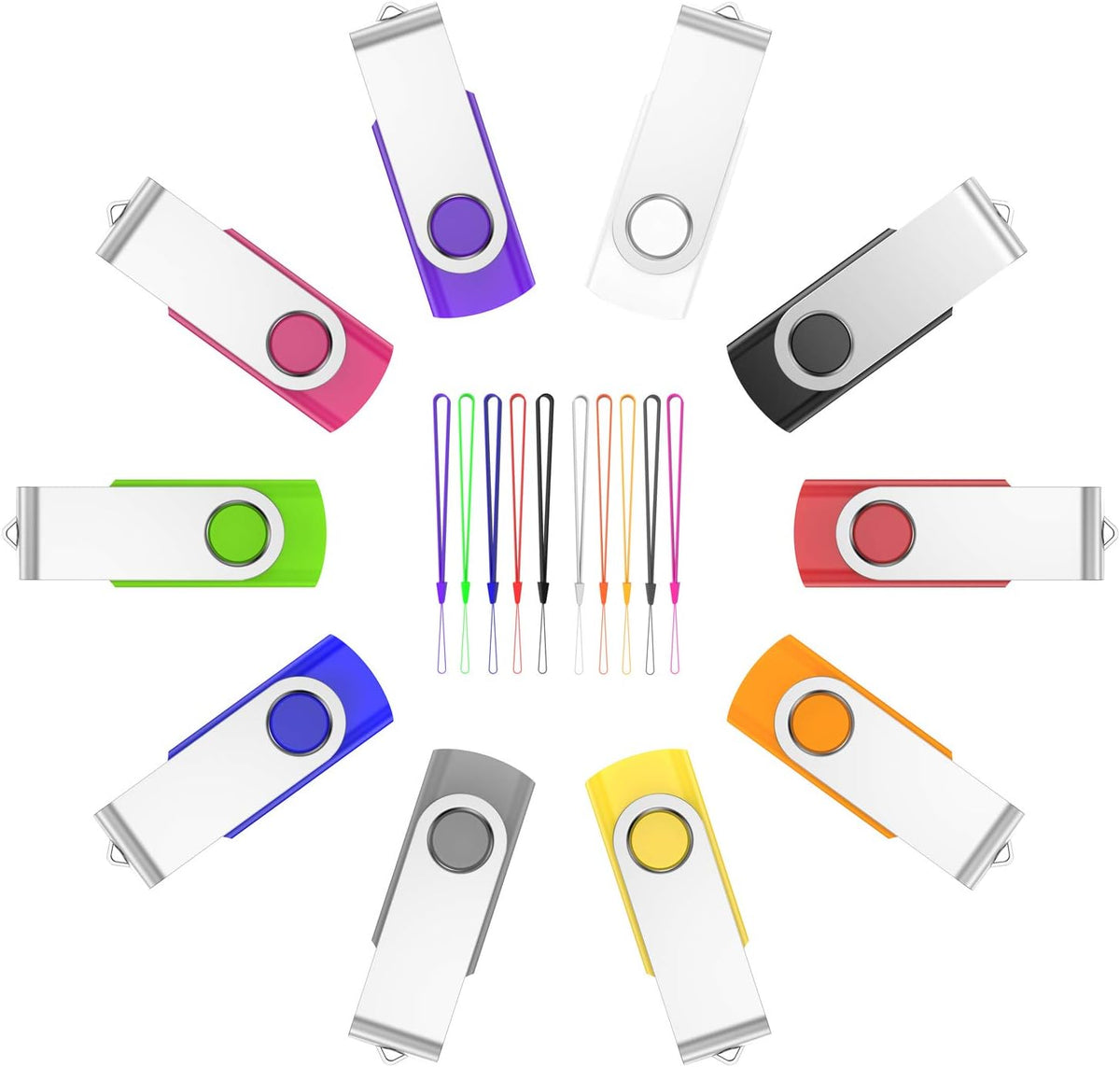 20 Pack 4GB USB 2.0 Flash Drive with Led Indicator F46941