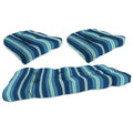 3-Piece Tufted Outdoor Cushion Set with Wicker Bench Cushion and 2 Wicker Seat Cushions X502646