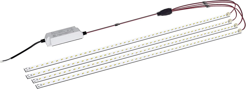 2x4 FT LED Troffer Retrofit Kit, 36W, 5400LM, Daylight White 5000K, 0-10V Dimmable, Pack of 2 N125095