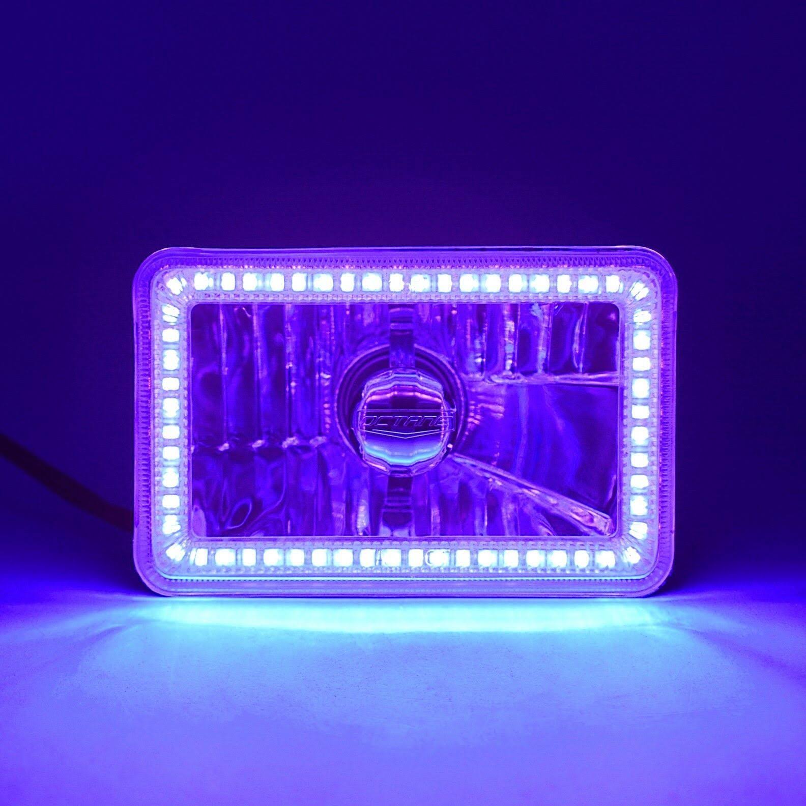 Purple SMD Halo Glass Headlight LED Light Bulb Pair H235