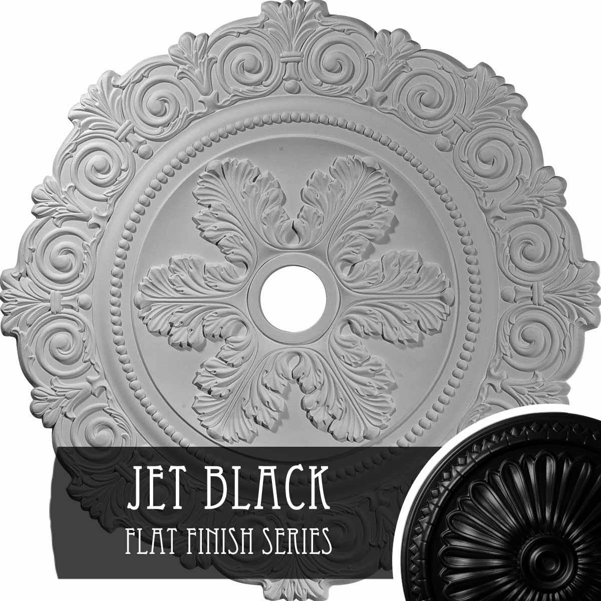 Scroll Medallion Jet Black X8500