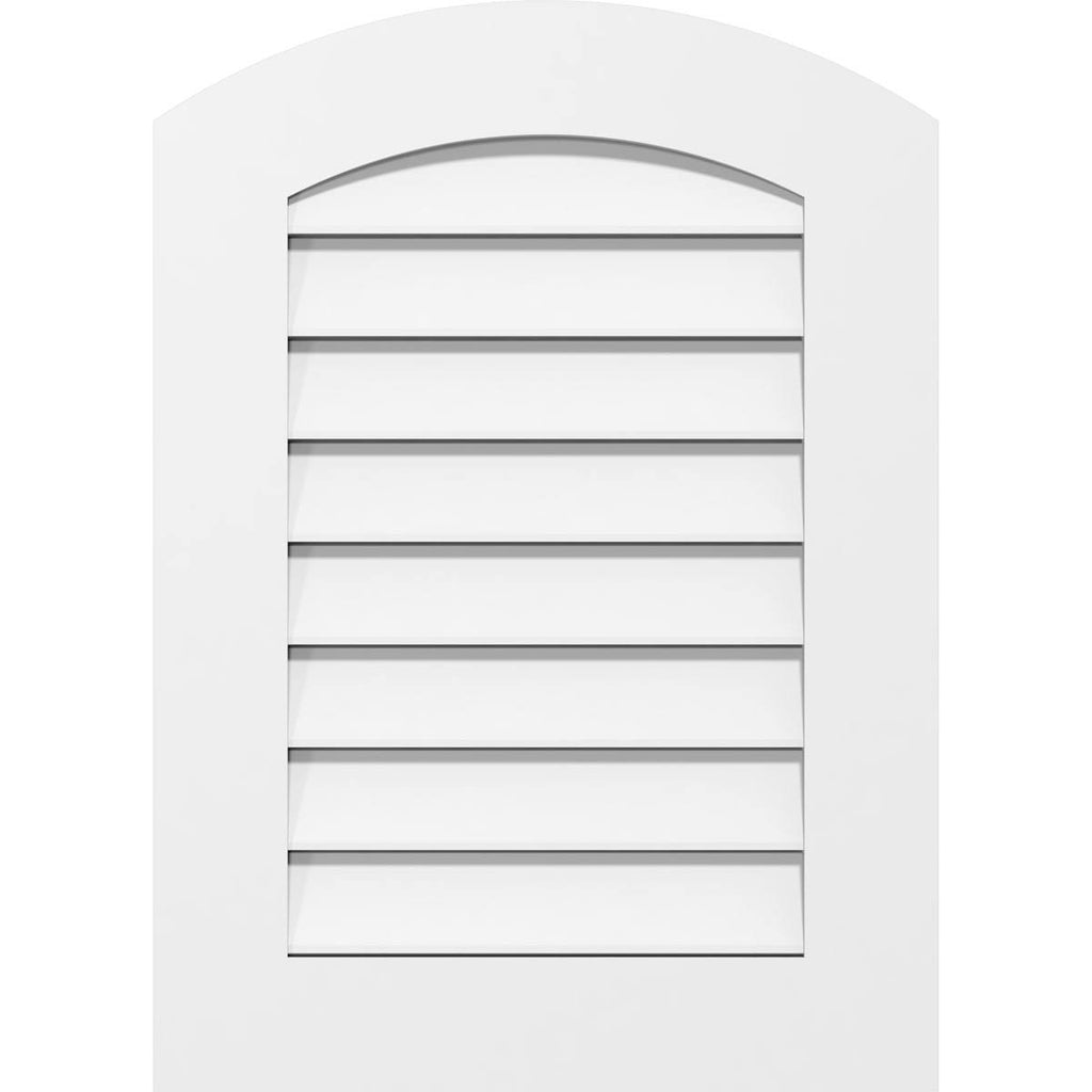 Arch Top Surface Mount PVC Gable Vent W906