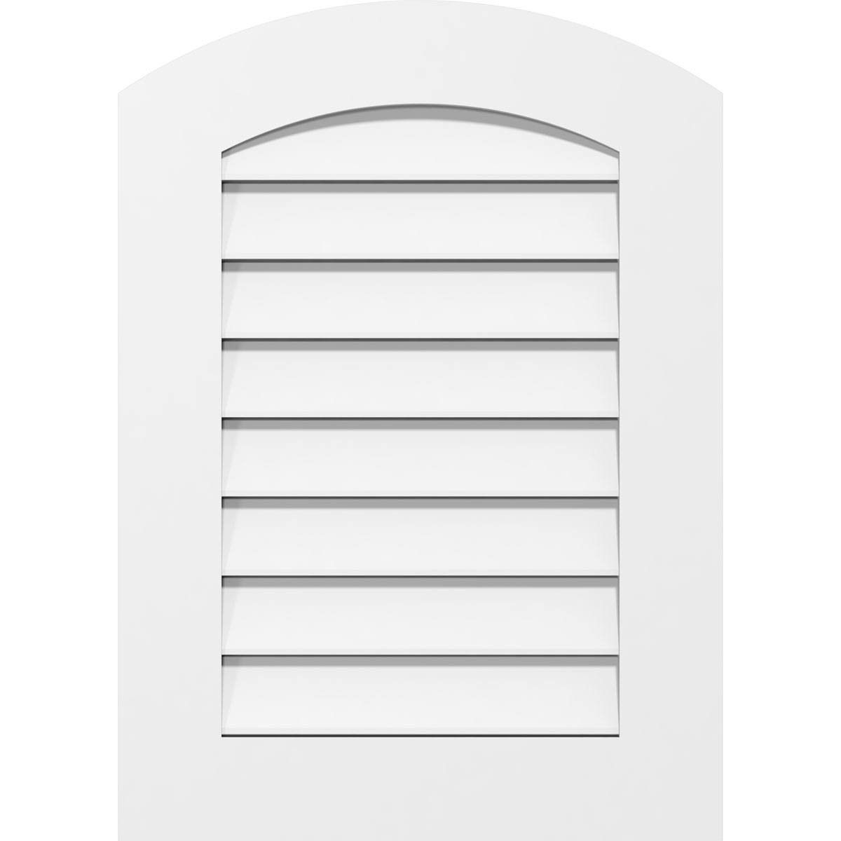 Arch Top Surface Mount PVC Gable Vent W906