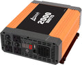 2000W Power Inverter 12V to 110V Digital LCD Display 3AC Outlets 2.1A USB D3899