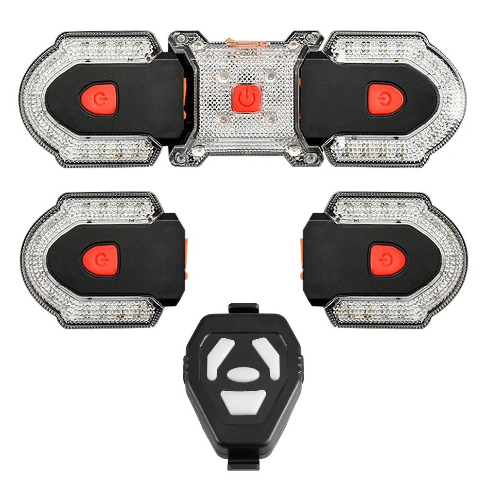 Wireless Control Bike Turn Signal Light Waterproof Front Rear Safety Warning Light U7083