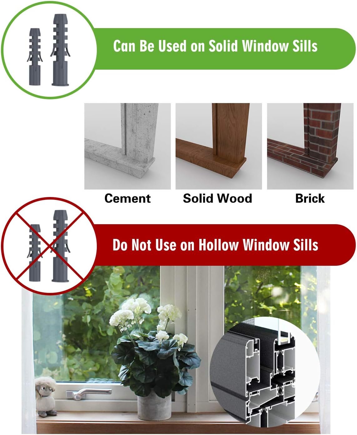 Window Air Conditioner Support Bracket, Universal for 5,000-12,000 BTU AC Units, Up to 85lbs, Adjustable Extender Leg, 2-Pack H77040