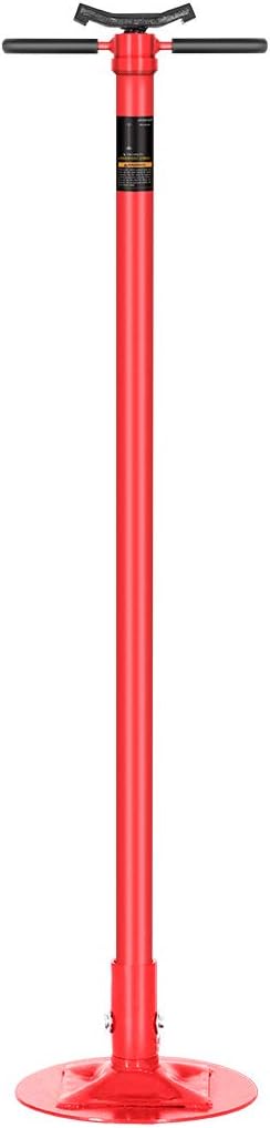 Steel Underhoist Support Lift Jack Stand with 12 Inch Diameter Base 3/4 Ton Capacity Y14582