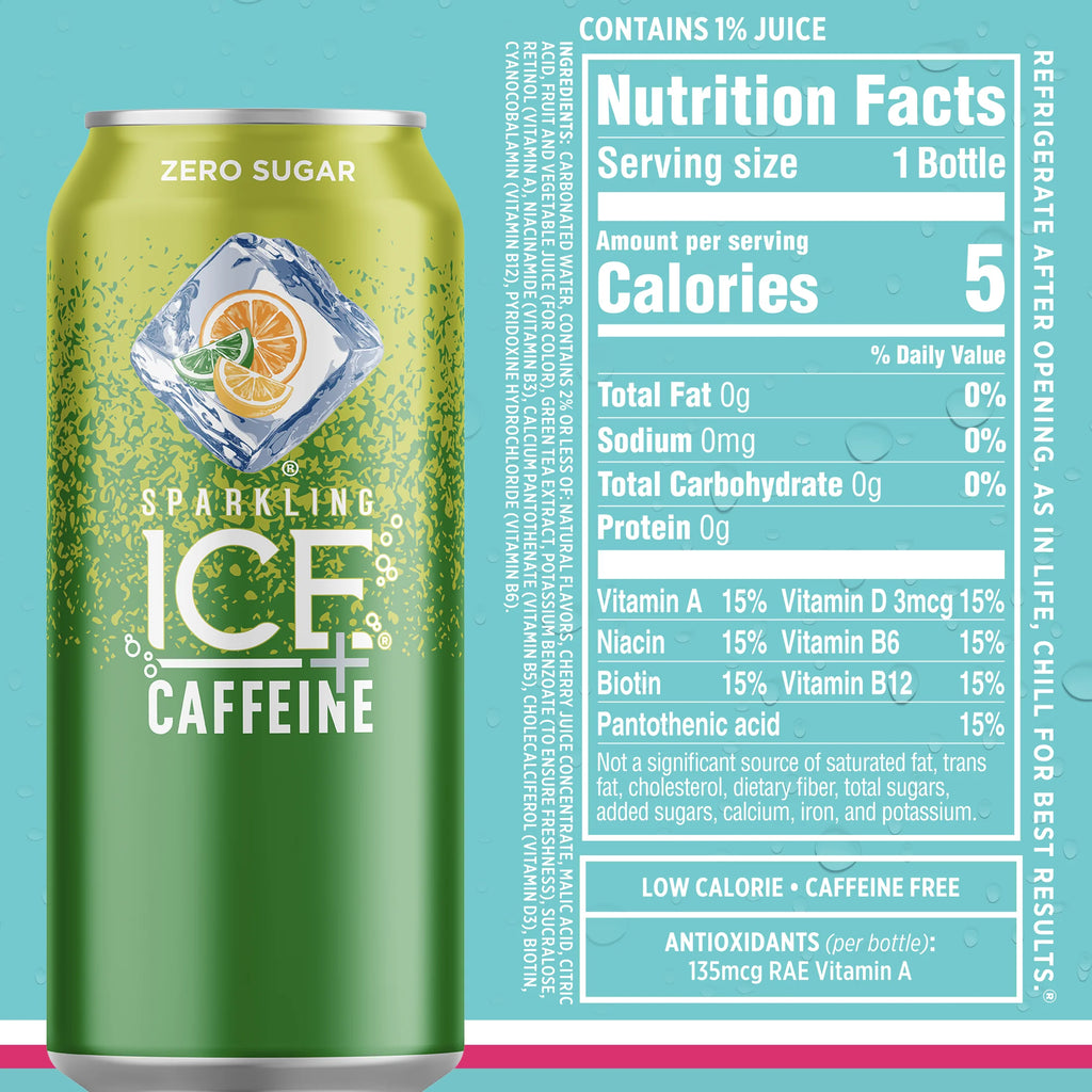 12 16oz Can Flavored Sparkling Water Variety Pack E262