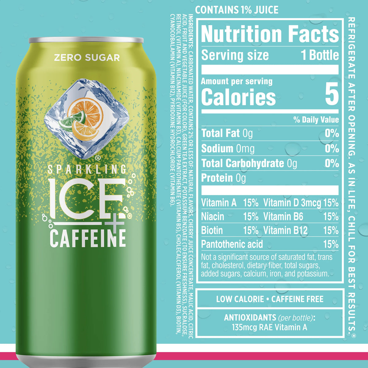 12 16oz Can Flavored Sparkling Water Variety Pack E262