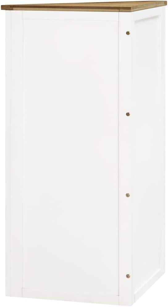 Corner Cabinet with 3 Shelves Solid Oak Wood H983