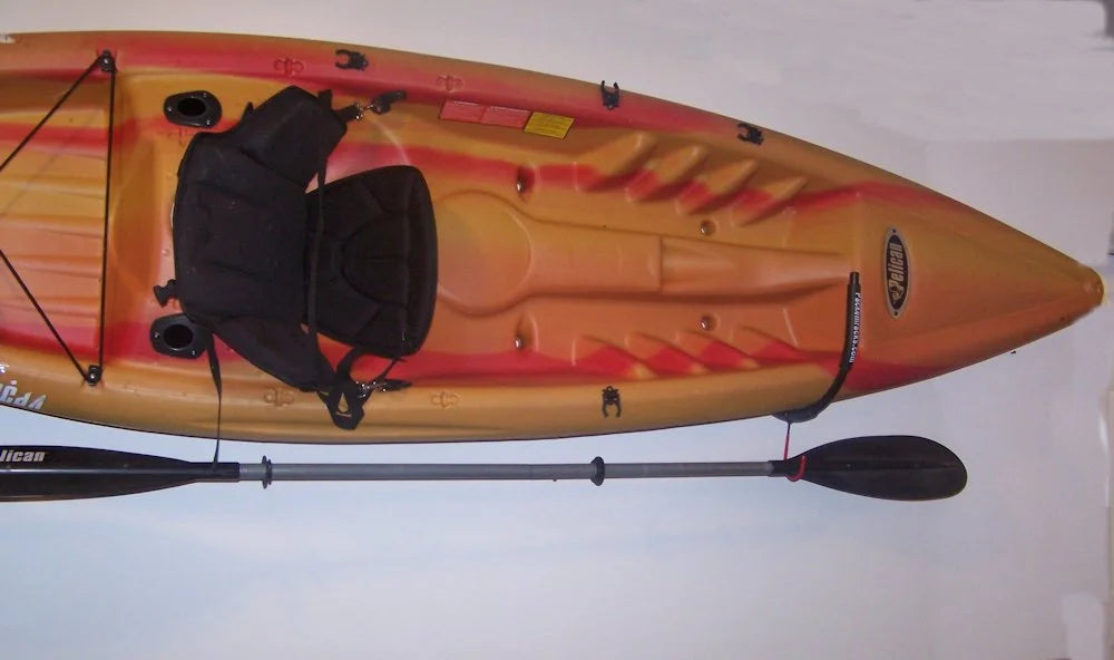 WINTER WHITE FOLDING KAYAK RACK ROOF TOP AND WALL CARRIER BUNDLE N482