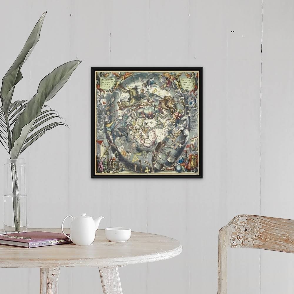 Black Float Frame Canvas Art - 20 x 20 C219