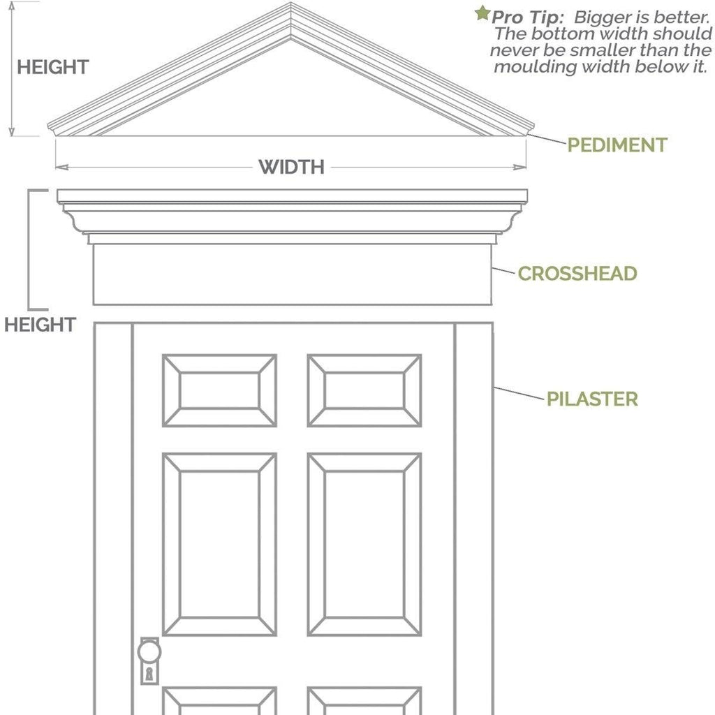 4x22W x 102x22H x 2x22P Two Equal Flat Panel PVC Pilaster with Standard Capital & Base (Pair) Y809239