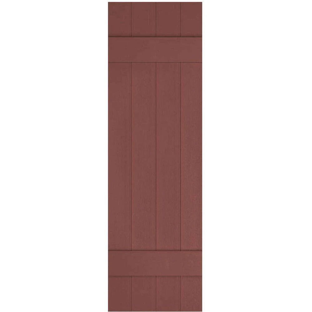 Lifetime Vinyl Board-n-Batten Shutters, Per Pair, 14 H3460