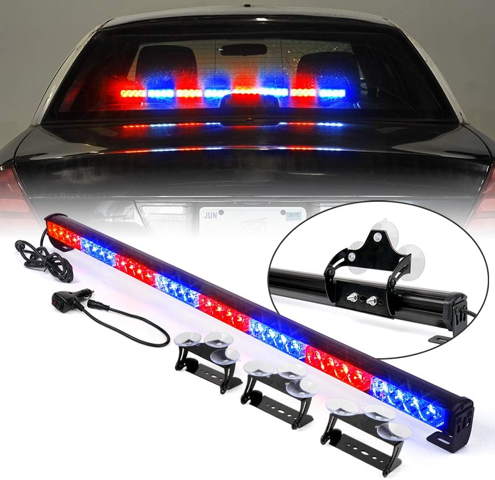White/Amber LED Strobe Light Bar, Pack of 2 N6468