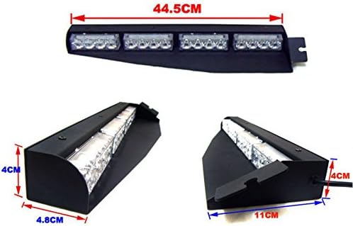32 Watt Blue LED Emergency Strobe Light Bar O72834