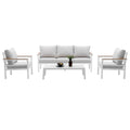 4 Pieces Patio Sectional Sofa Set with Table A1528