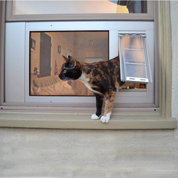Silver Medium Pet Door Flap U40428