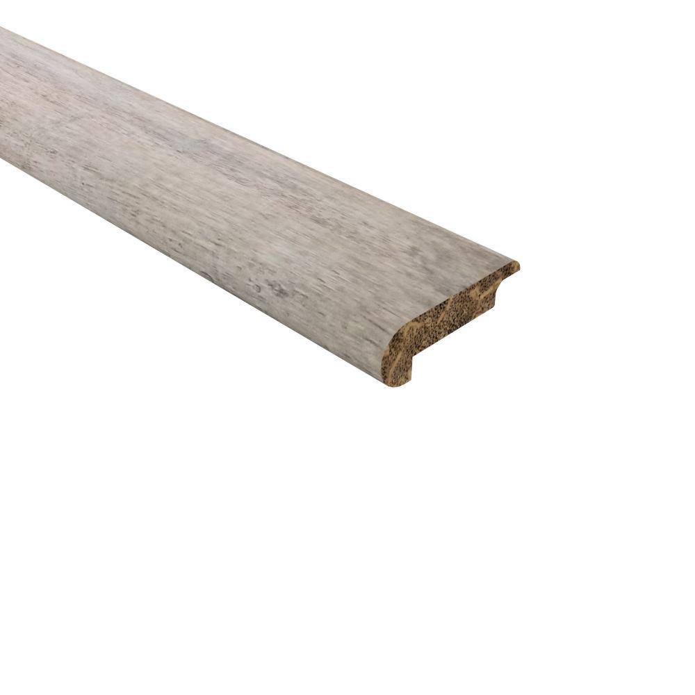 Light Bamboo Overlap Stair Nose Molding H46541