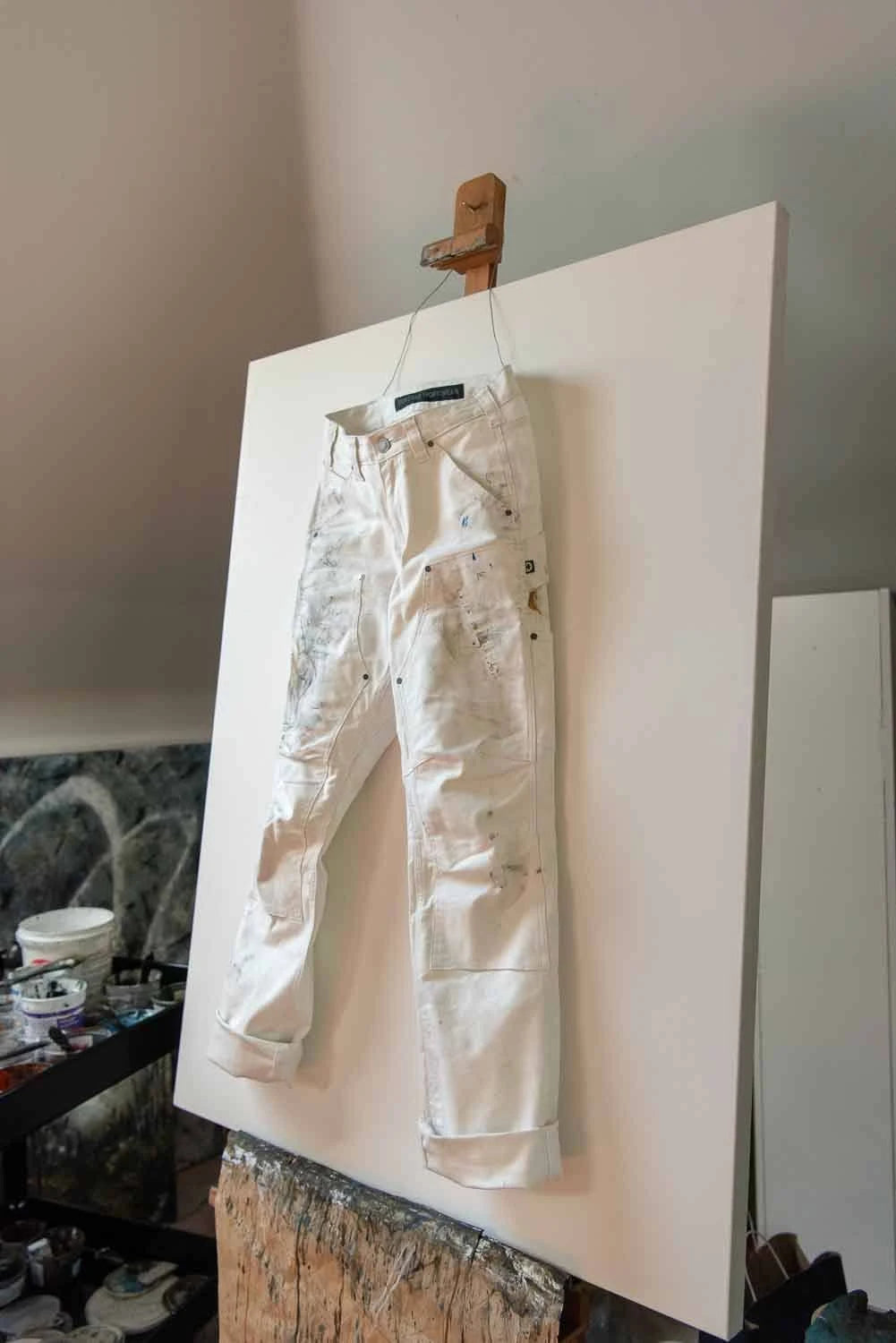White Canvas Taskpant I62347