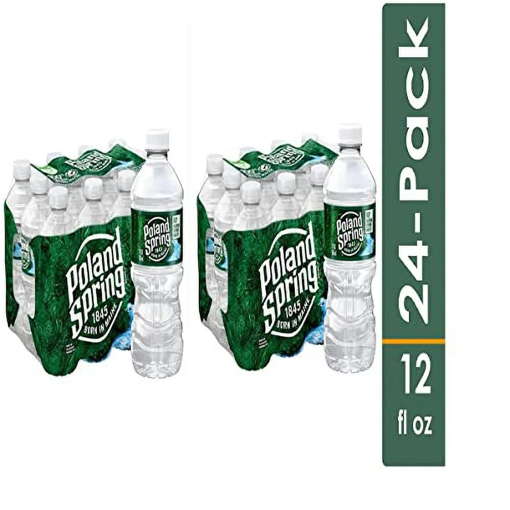 24 x 12 fl oz Natural Spring Water Plastic Bottles J367