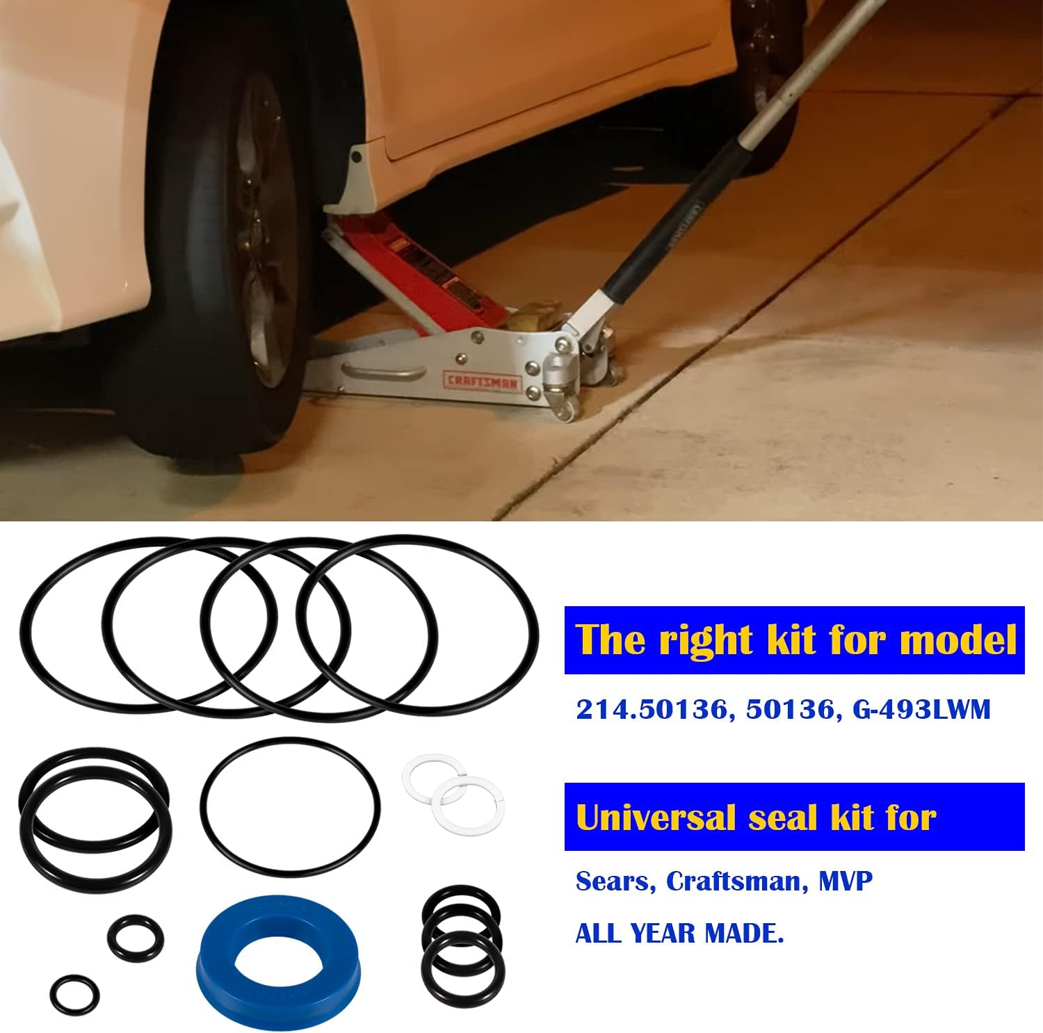 Floor Jack Seal Replacement Kit Pack of 2 V50389