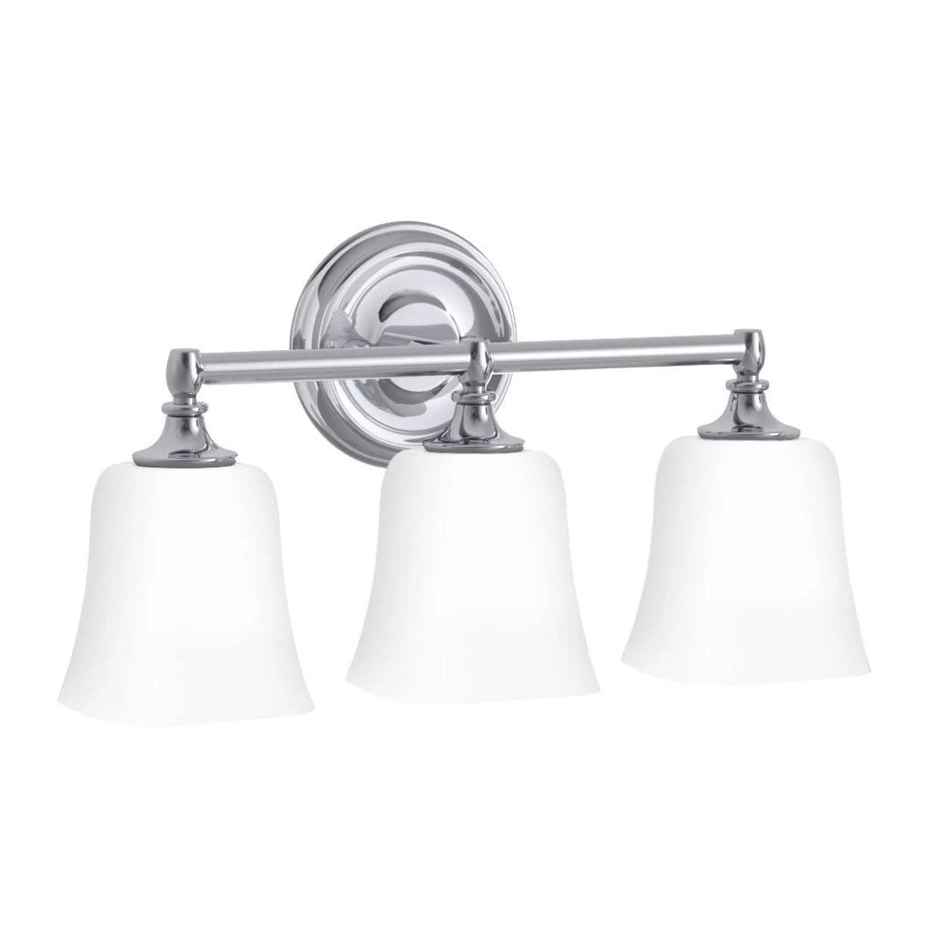 Polished Chrome 18x22 Wide 3 Light Bathroom Fixture U87797