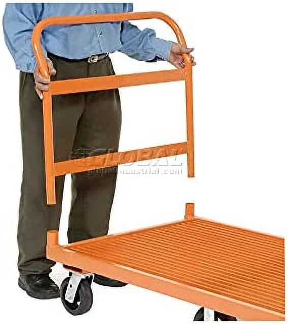6 Wheel Steel Platform Truck - Gray - Capacity 3200 lbs F90354