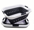 Collapsible Plastic Laundry Basket Set of 2 M634929