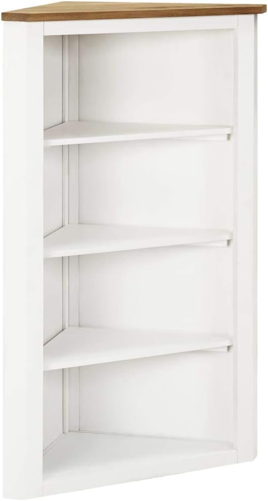 Corner Cabinet with 3 Shelves Solid Oak Wood H983