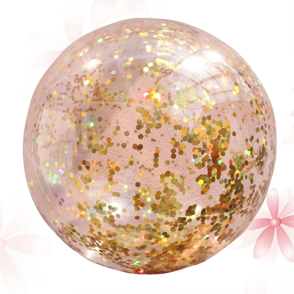 Transparent Glitter Ball Beach Balls H64320