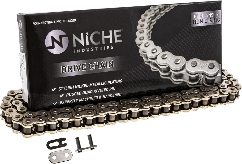 Drive Sprocket Chain Combo Front 14 Rear 47 Tooth 428HZ Standard 122 Links Pack of 2 A459